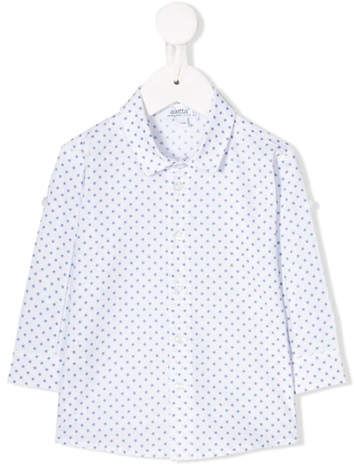Aletta Star Print Shirt In White
