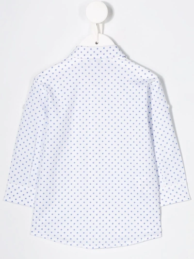 Aletta Star Print Shirt In White