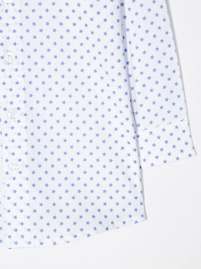 Aletta Star Print Shirt In White