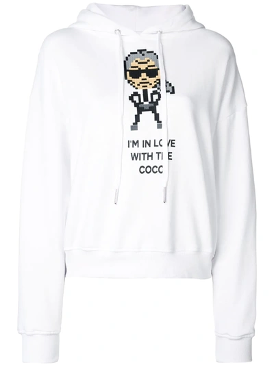 Shop Mostly Heard Rarely Seen 8-bit Coco Hoodie In White
