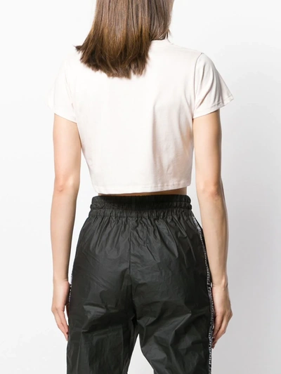 Shop Fiorucci Vintage Angels Cropped Top In Neutrals