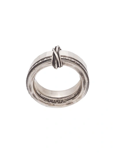 Shop Werkstatt:münchen Connected Tape Ring In Metallic