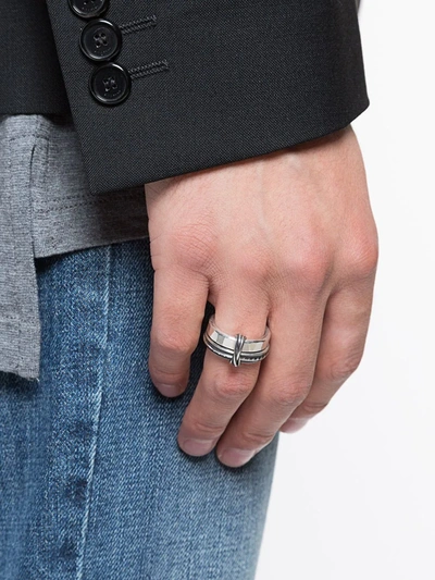 Werkstatt:münchen Connected Tape Ring In Metallic