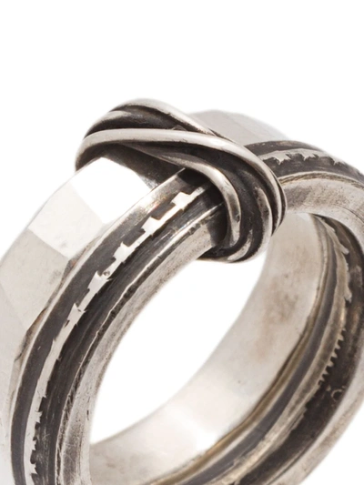 Shop Werkstatt:münchen Connected Tape Ring In Metallic