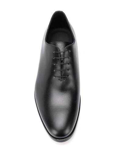 Shop Scarosso Ignazio Leather Oxford Shoes In Black