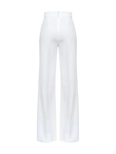 Shop Pinko High-waist Trousers In White