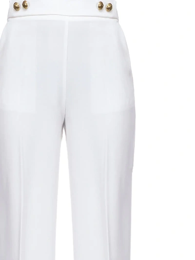 Shop Pinko High-waist Trousers In White