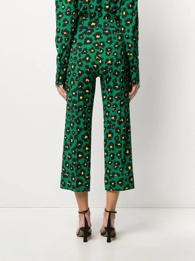 Shop La Doublej X Mantero Anna Cropped Trousers In Green