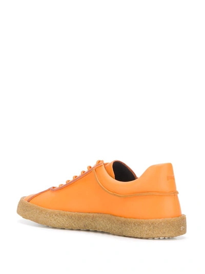 Shop Camper Exposed Seam Sneakers In Orange