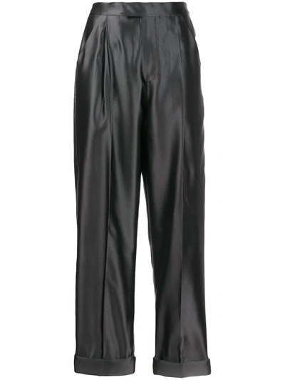 Shop Tom Ford High-rise Tailored Trousers In Grey