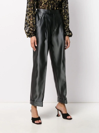 Shop Tom Ford High-rise Tailored Trousers In Grey