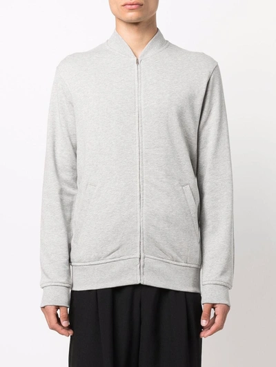 Comme Des Garçons Shirt X Kaws Logo-print Zip-up Jumper In Grey