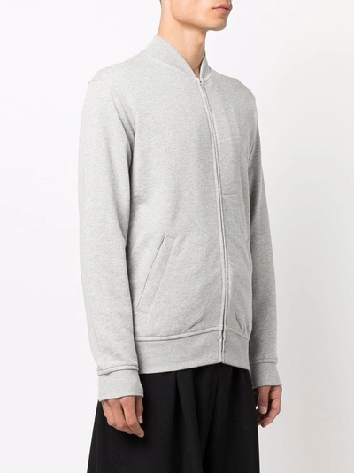 Comme Des Garçons Shirt X Kaws Logo-print Zip-up Jumper In Grey