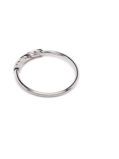 Shop Maria Black 14kt White Gold Nancy 12 Single Hoop In 银色