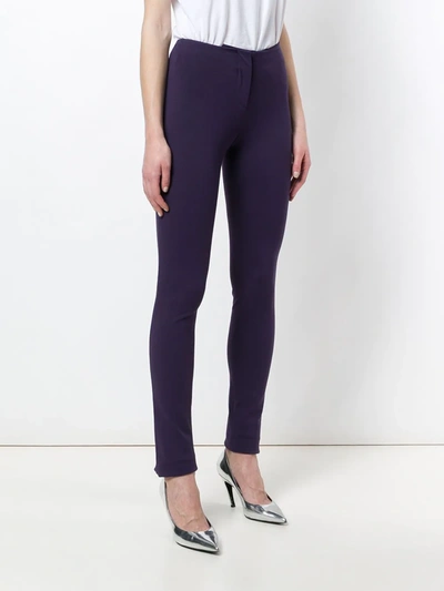 Pre-owned Missoni High Rise Skinny Trousers In Purple