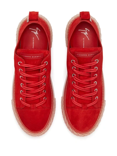 Shop Giuseppe Zanotti Blabber Jellyfish Sneakers In Red