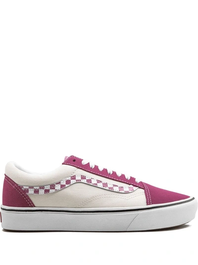 Shop Vans Comfycush Old Skool "carmine Rose" Sneakers In Pink