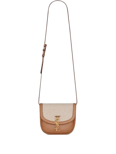 Shop Saint Laurent Monogram-motif Satchel In Brown