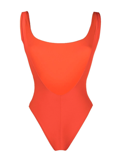 Manokhi Scoop-neck Swimsuit In Orange