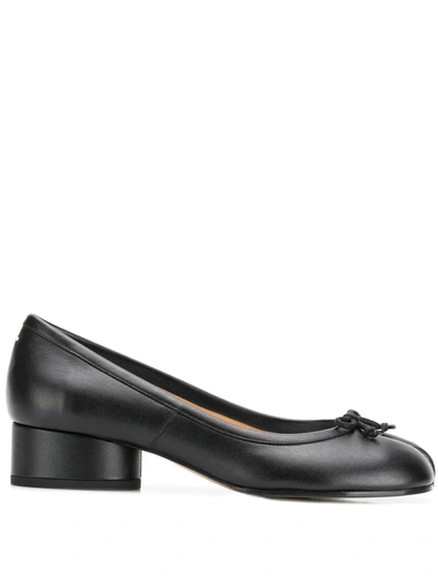 MAISON MARGIELA LOW HEEL TABI PUMPS - 黑色