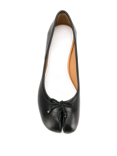 Shop Maison Margiela Tabi 30mm Ballerina Pumps In Black