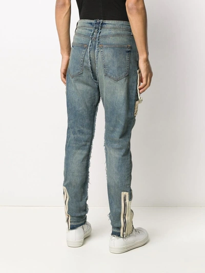 Shop Val Kristopher Contrast-pockets Mid-rise Tapered Jeans In Blue