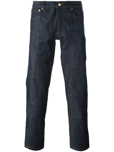 Shop Apc 'petit Standard' Jeans In Blue