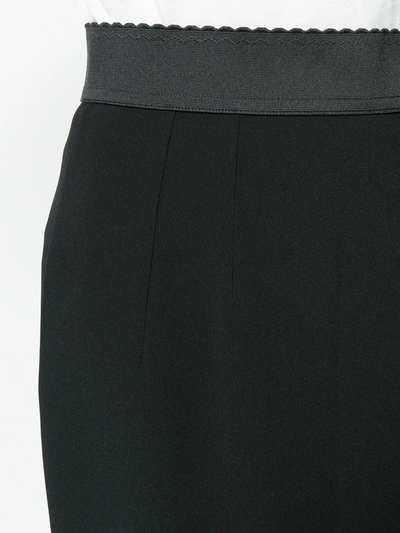 Shop Dolce & Gabbana High-waisted Pencil Skirt In Black