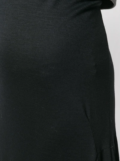 Pre-owned Comme Des Garçons Straight Midi Skirt In Black