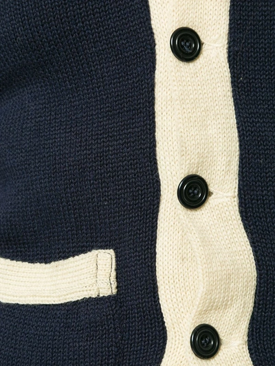 Pre-owned Fake Alpha Vintage 1950's Knit Cardigan In Blue