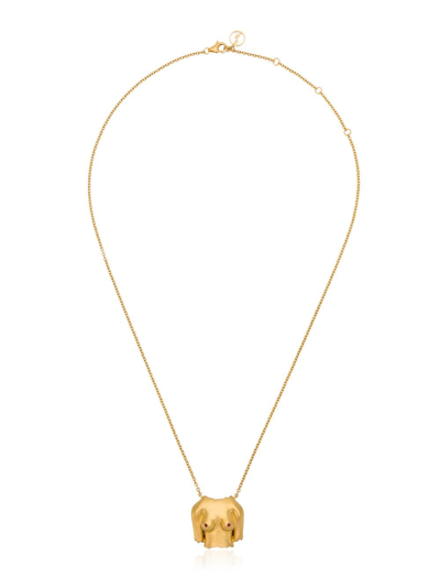 Shop Anissa Kermiche Gold Plated Rubies Boobies Doré Pendant Necklace