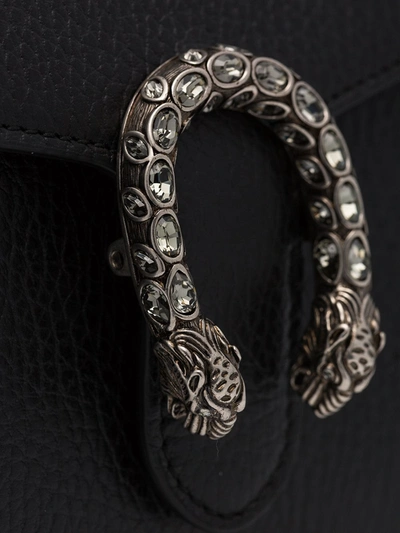 Gucci Black Mini Dionysus Wallet Chain Bag In Black
