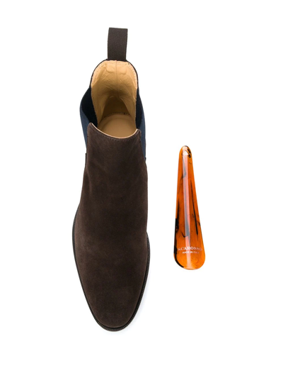 Scarosso Giancarlo Chelsea Boots In Brown