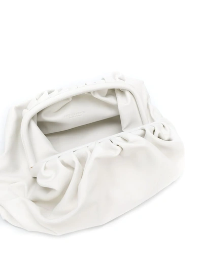 Shop Bottega Veneta Clutch Bag In White