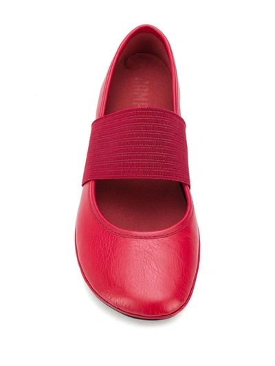 Shop Camper Flat Slip-on Ballerina Shoes In Red