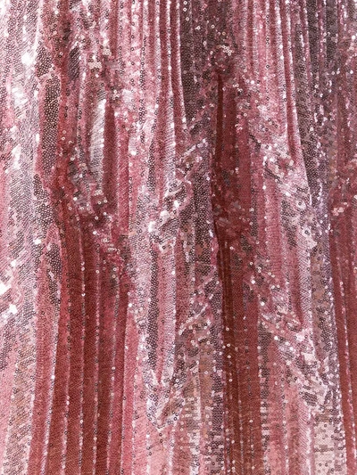 Marco De Vincenzo Sequins Midi Skirt In Pink