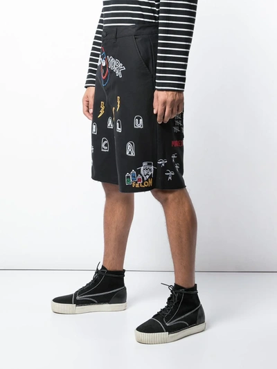 Haculla Nocturnal Woven Cotton Shorts In Black