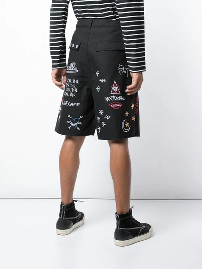 Haculla Nocturnal Woven Cotton Shorts In Black