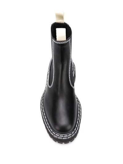 Shop Proenza Schouler Contrast-stitch Chelsea Boots In Black