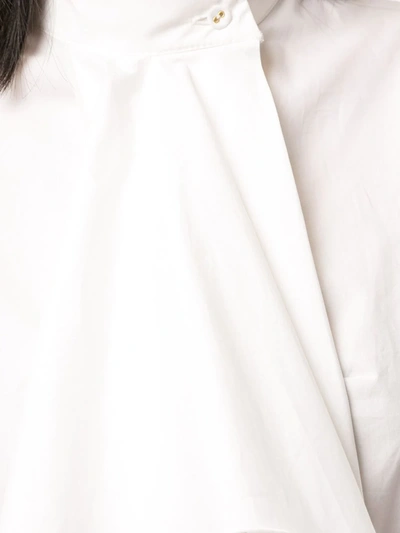 Shop Karen Walker Mouseion Ruffle Dress In White