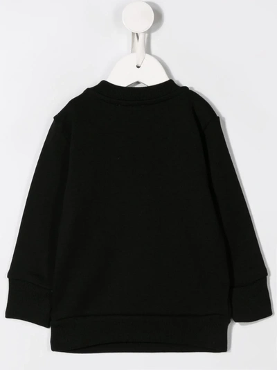 Diesel Long-sleeved Logo Print Jumper In Black