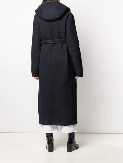 Liska Single Breasted Coat In Blue