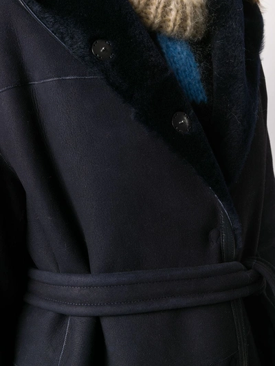 Liska Single Breasted Coat In Blue