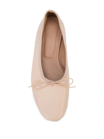 Shop Mansur Gavriel Dream Ballerina Shoes In Neutrals