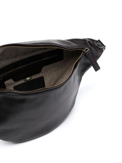 Shop Officine Creative Large Leather Belt Bag In Black