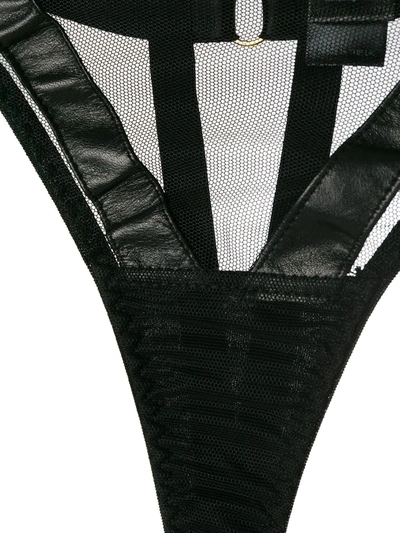 Something Wicked Nina Sheer Style Thong In Black