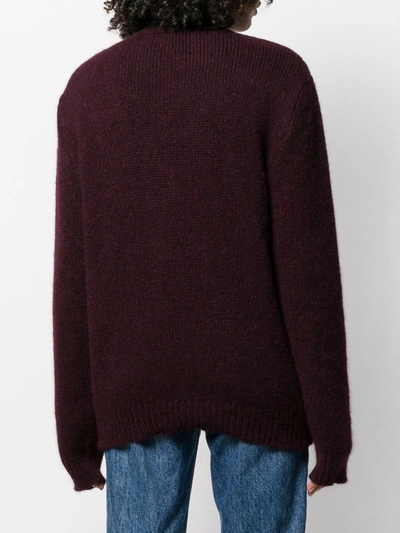 Shop Dsquared2 Logo Knit Jumper In Red