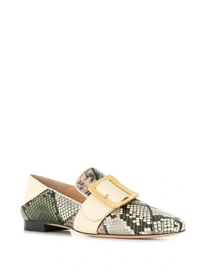 Bally Patchwork Loafers In Grey