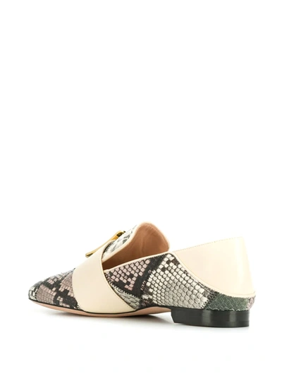 Shop Bally Patchwork Loafers In Grey