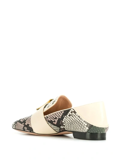 Bally Patchwork Loafers In Grey